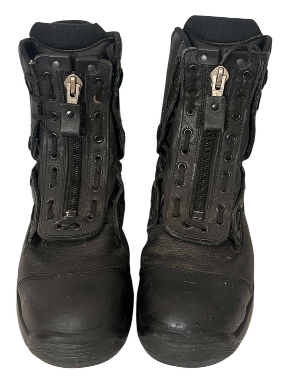 Haix AirPower R1 Leather Motorcycle Biker Boots Mens 12 XW Black Tactical Safety
